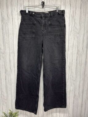 We The Free Black Wide Leg Flare Jeans